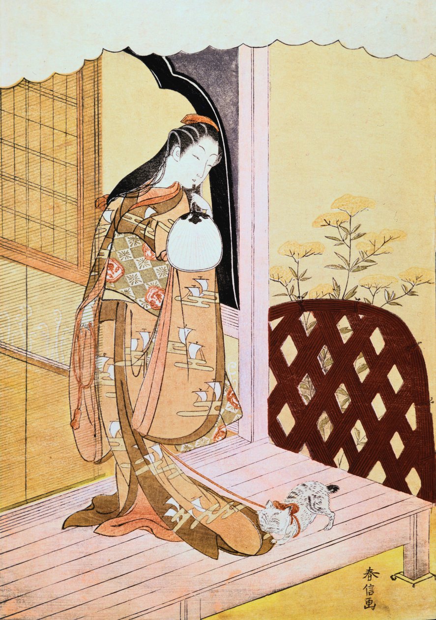 Prinsessa Nyosan, 1765 tekijältä Suzuki Harunobu