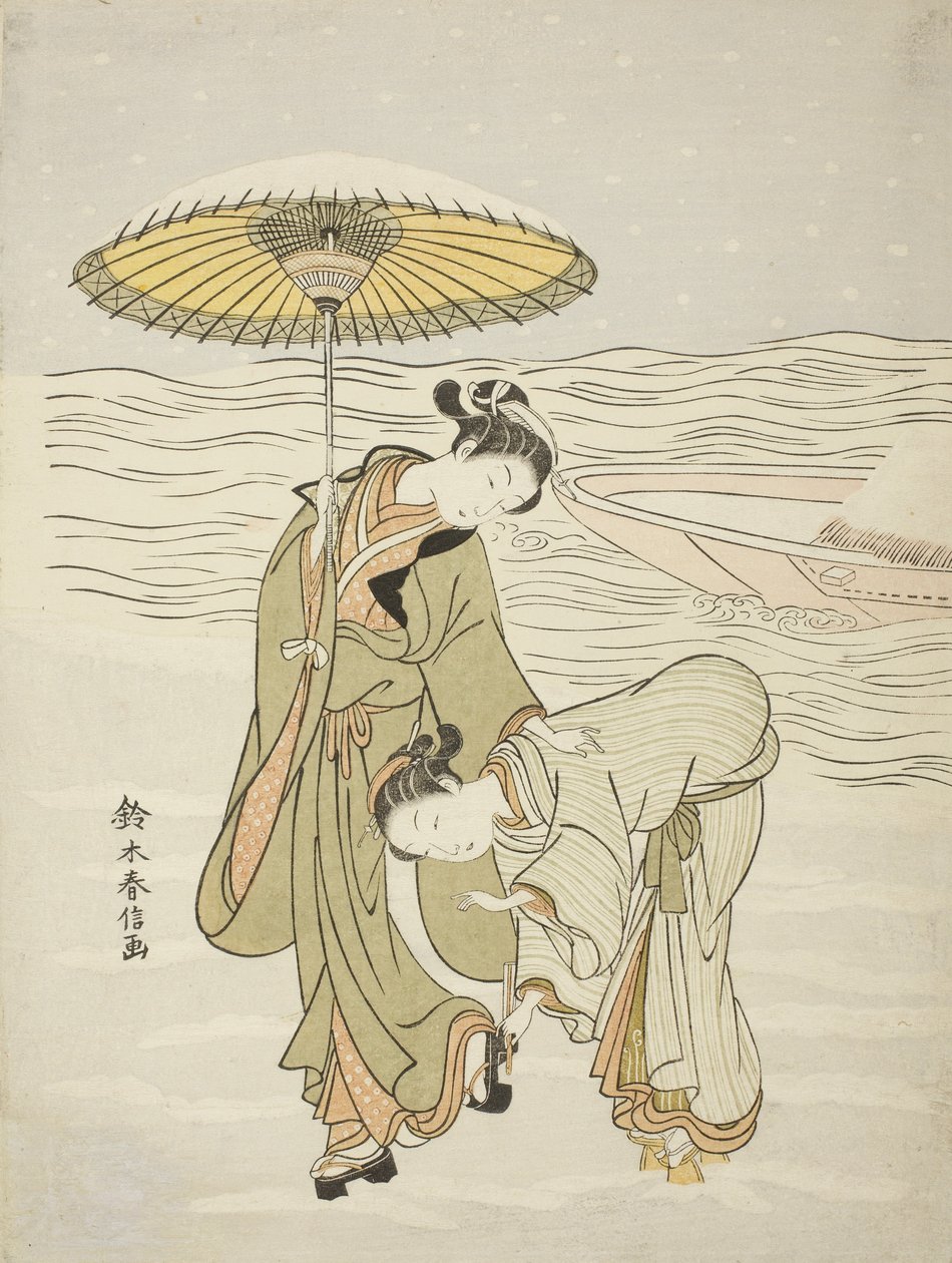 Lumen tukkeutunut Geta, n. 1767-68 tekijältä Suzuki Harunobu