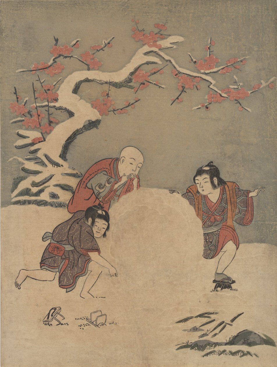 Lumipallo, 1770, 1770. tekijältä Suzuki Harunobu
