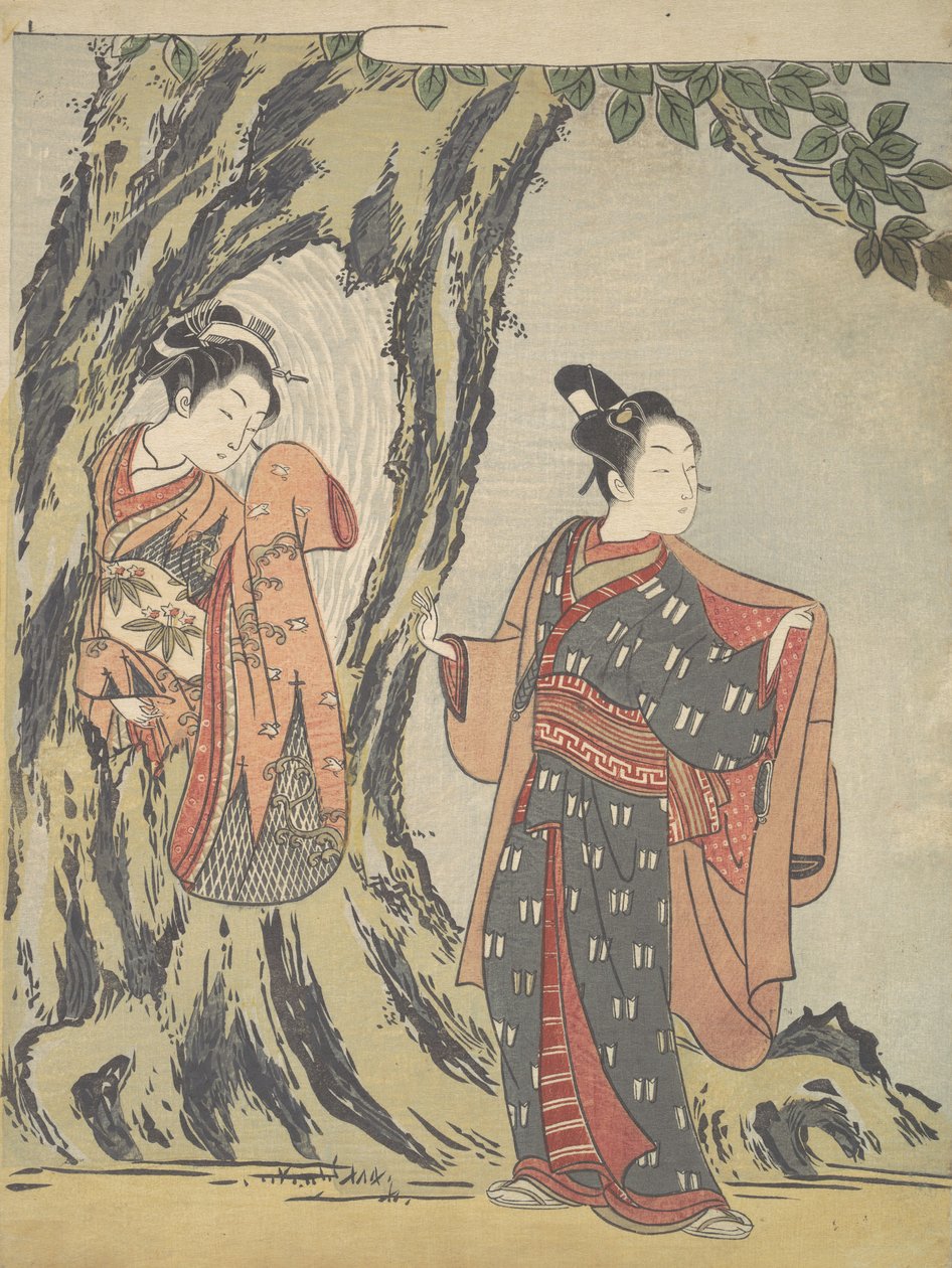 Kaksi nuorta, 1725-1770, 1725-1770. tekijältä Suzuki Harunobu