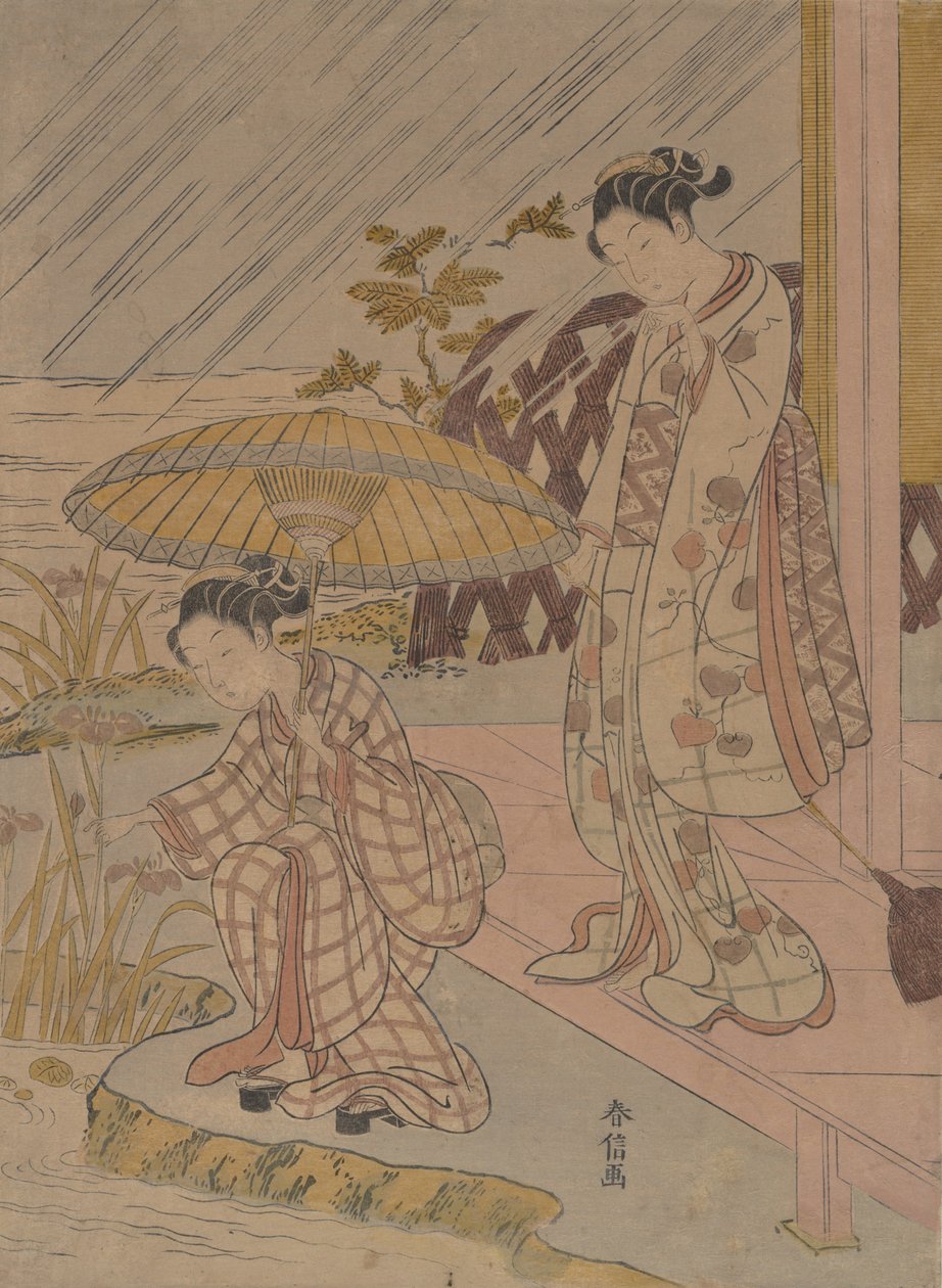 Katsotaan Iris in the Rain, 1764-70., 1764-70. tekijältä Suzuki Harunobu
