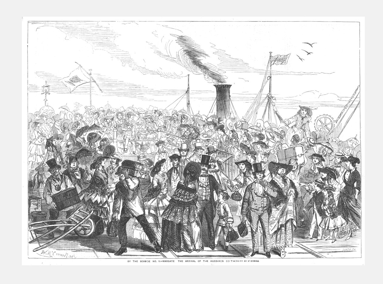 Margate, Aviomiesten veneen saapuminen, 1856 tekijältä Swain