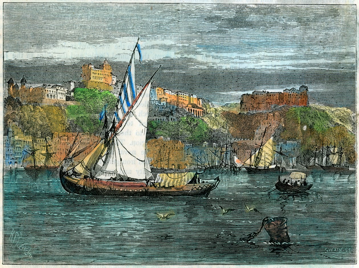 Näkymä Portoon, Portugaliin, 1880 tekijältä Swain