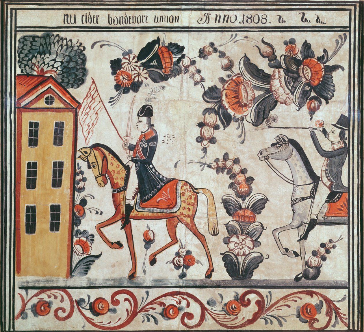 Napoleonin lento, 1808 (wc paperilla) tekijältä Swedish School