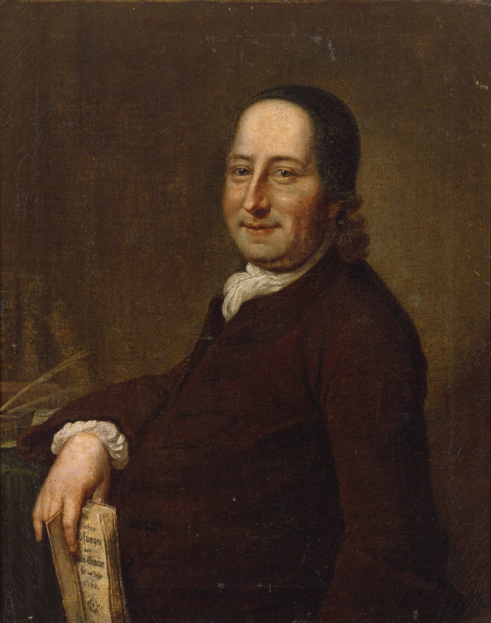 Nicholaus Ludwig kreivi von Zinzendorf päivittäisten vartioiden kanssa, 1761 tekijältä Swiss School