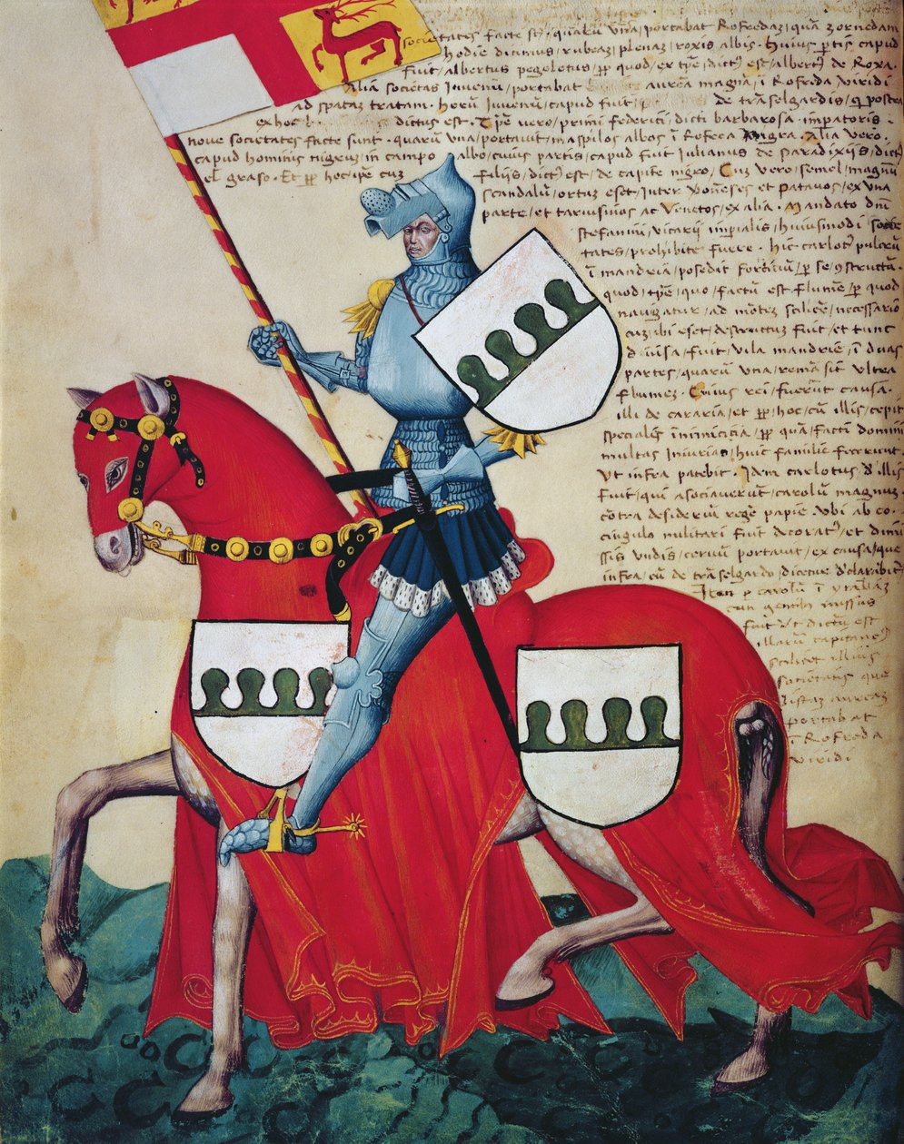 Carlotto Capodilista dei Transelgaldi (tempera vellum) tekijältä Swiss School