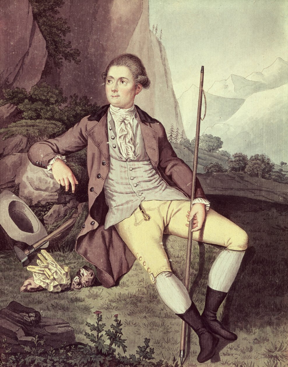 Horace Benedict de Saussure (1740-99) tekijältä Swiss School
