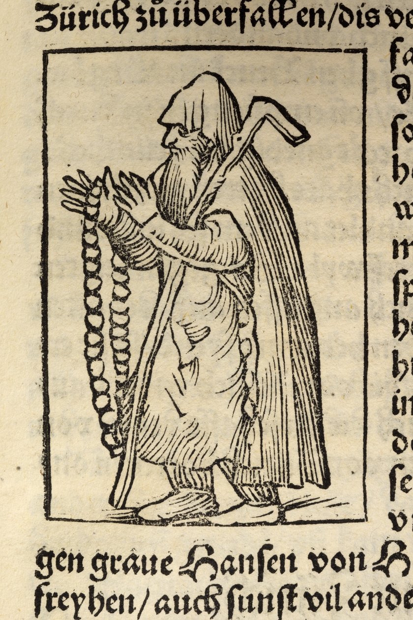 Kuvitus Sebastian Muensterin Cosmographiasta, Basel 1544 tekijältä Swiss School