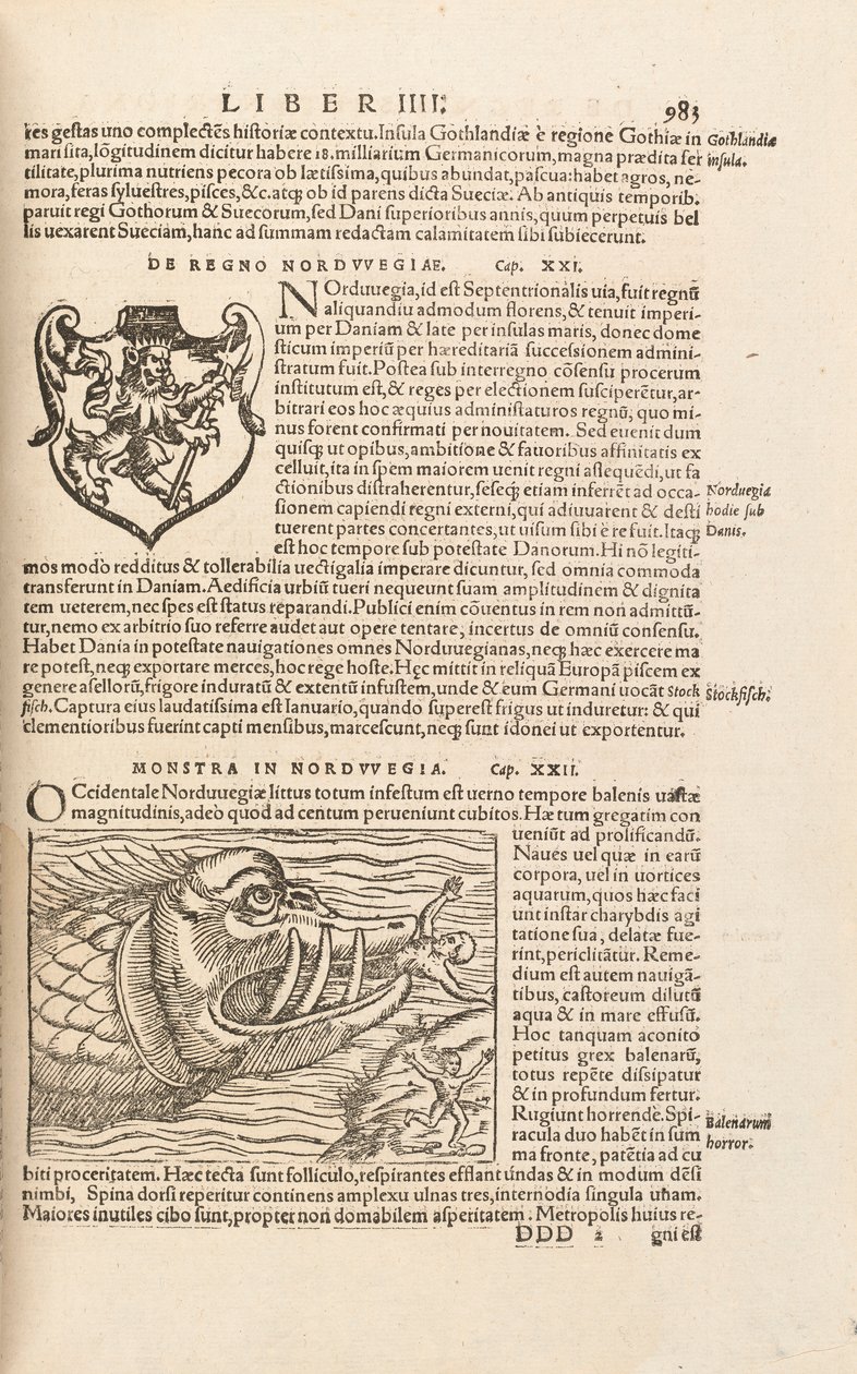 Sivu 983, Cosmographiae Universalis, Sebastian Muenster, Basel, 1572 tekijältä Swiss School