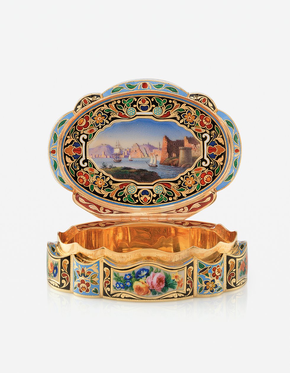 Esitys Snuff-Box for the Eastern Market, Geneve, n. 1830 tekijältä Swiss School