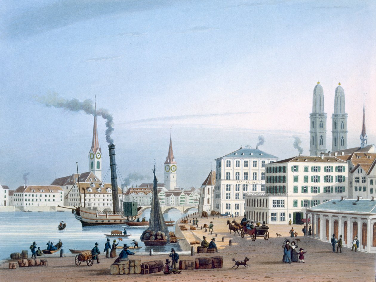 Zürich, 1800-luku. tekijältä Swiss School
