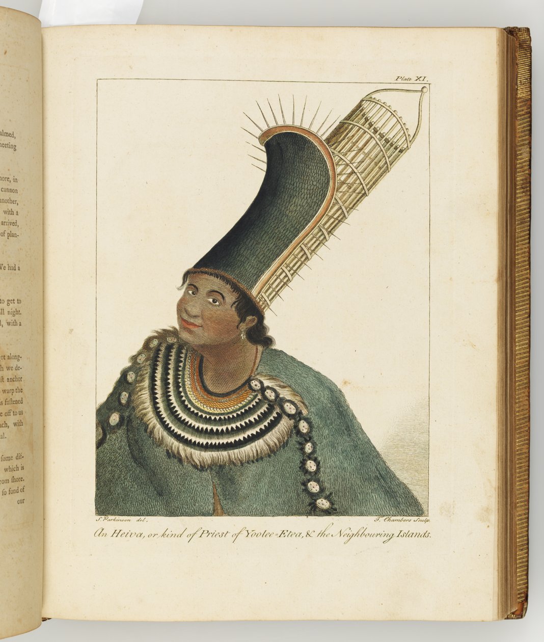 Kuvitus päiväkirjasta matkasta Etelämerille: His Majestys -laivassa, Endeavour, 1794 (käsinvärinen kaiverrus) tekijältä Sydney