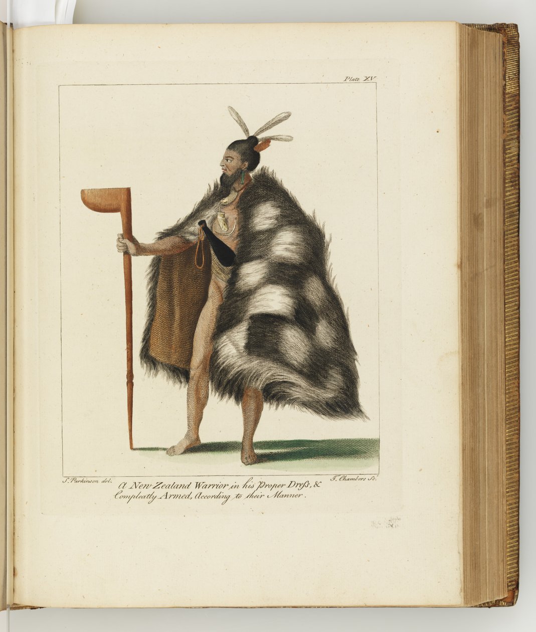 Kuvitus päiväkirjasta matkasta Etelämerille: His Majestys -laivassa, Endeavour, 1794 (käsinvärinen kaiverrus) tekijältä Sydney