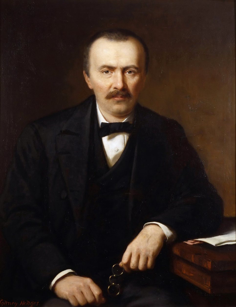 Heinrich Schliemannin muotokuva 1822-1890, noin 1866. tekijältä Sydney Hodges
