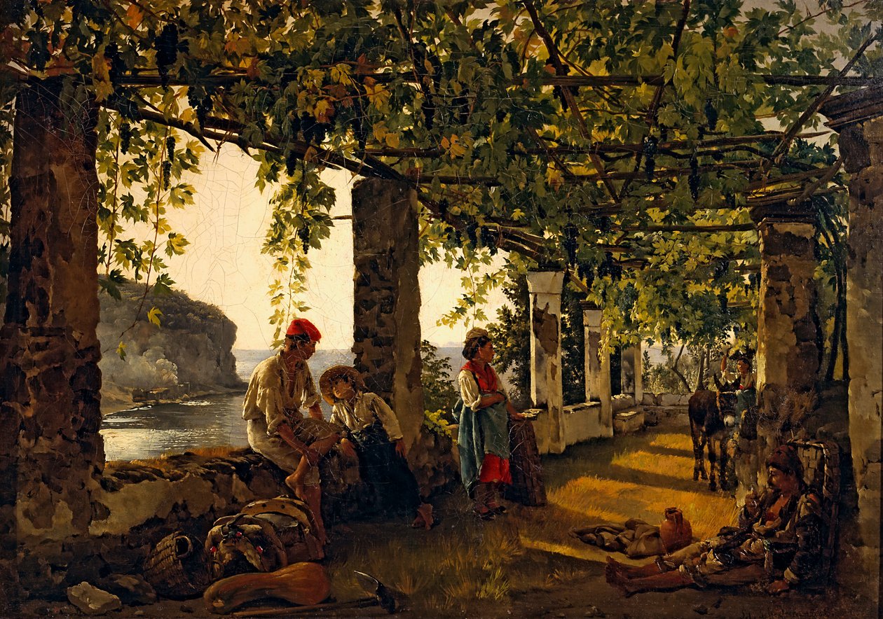 Веранда, обвитая виноградом tekijältä Sylvester Shchedrin