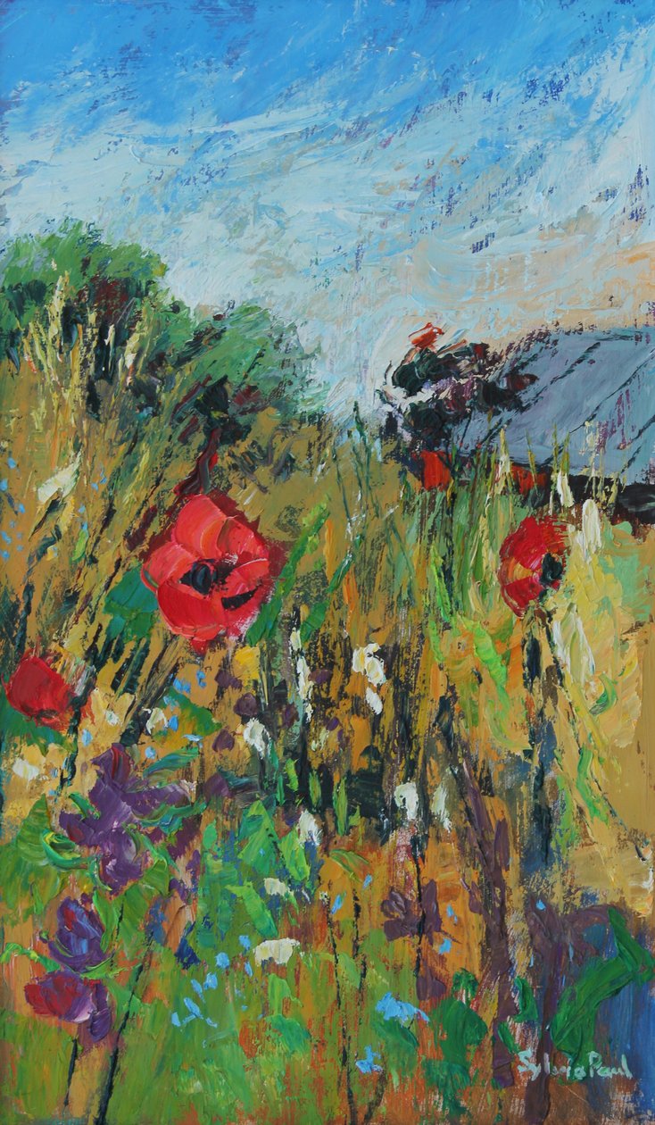 Meadow Flowers, 2012, öljy levylle tekijältä Sylvia Paul