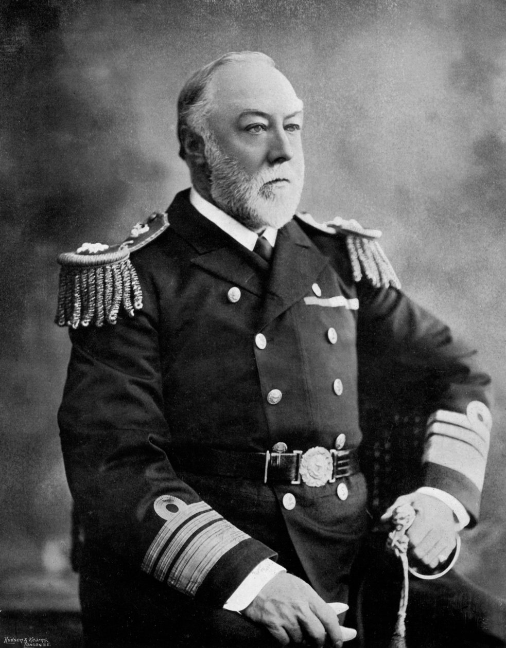 Vara-amiraali Sir Henry Fairfax, brittiläinen merivoimien upseeri, 1896. tekijältä Symonds and Co