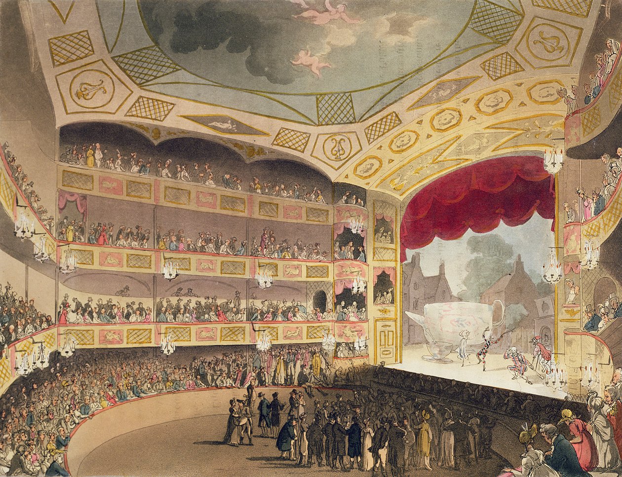 Royal Circus Ackermannin Microcosm of Londonista tekijältä Pugin and Rowlandson