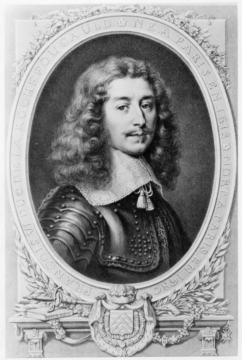 Duc de la Rochefoucauldin muotokuva tekijältä T. Goutiere