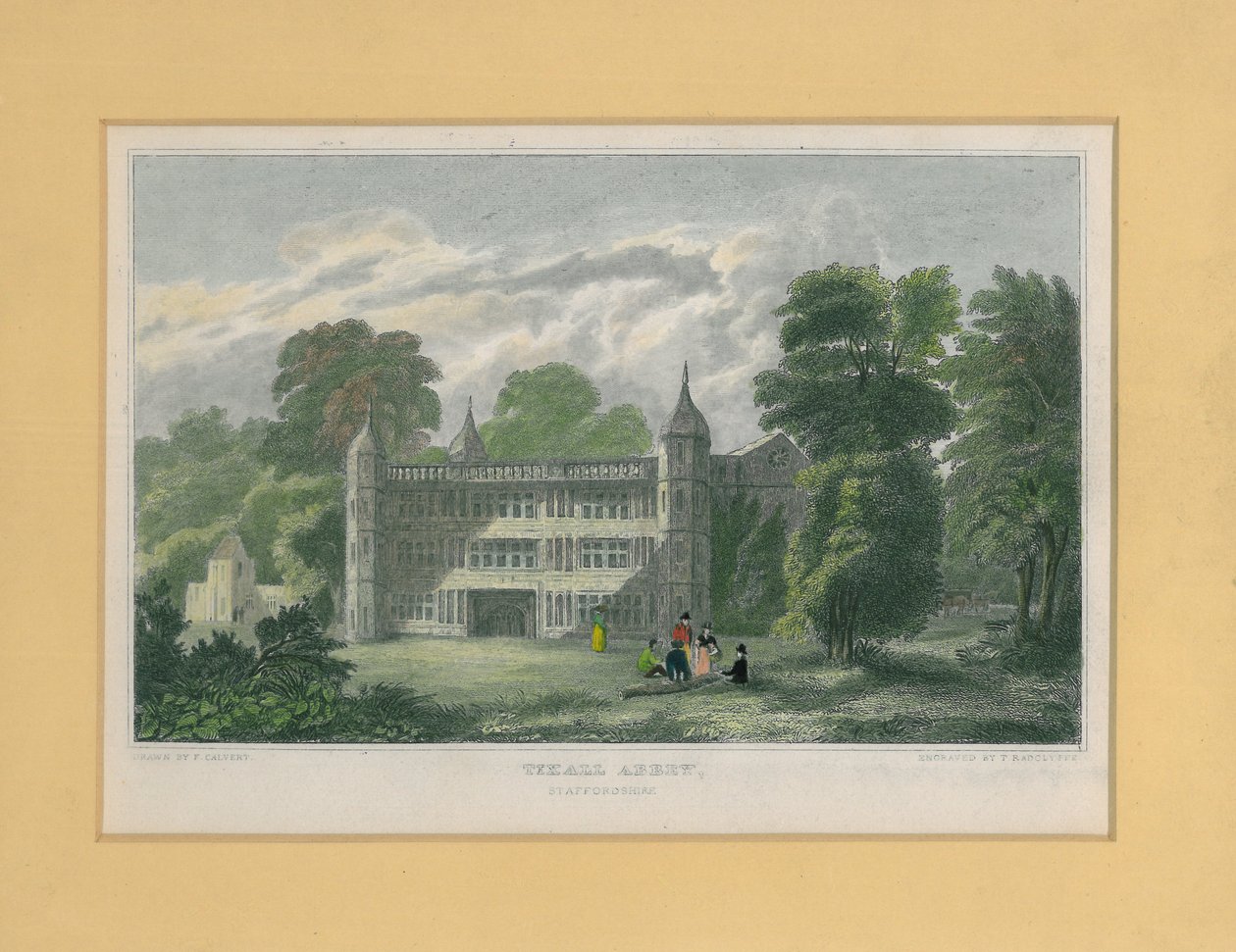 Tixall Abbey, Staffordshire tekijältä T. Radclyffe