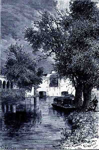 Santa Anita Canal, The Ancient Cities of the New World, kirjoittanut Claude-Joseph-Desire Charnay, pubi. 1887 tekijältä T. after Taylor