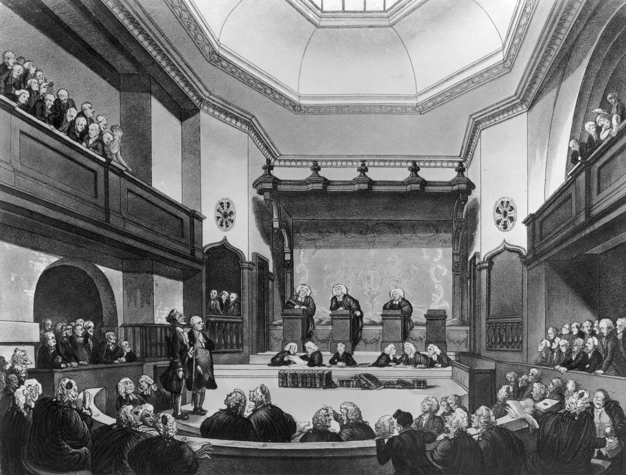 Court of Common Pleas, Westminster Hall tekijältä T. and Pugin Rowlandson