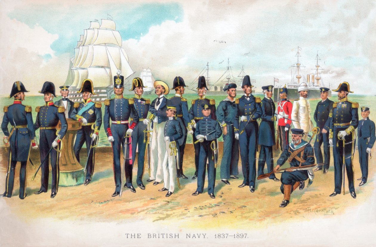 "Britannian laivasto, 1837-1897", 1900-luvun alku. tekijältä TS Crowther