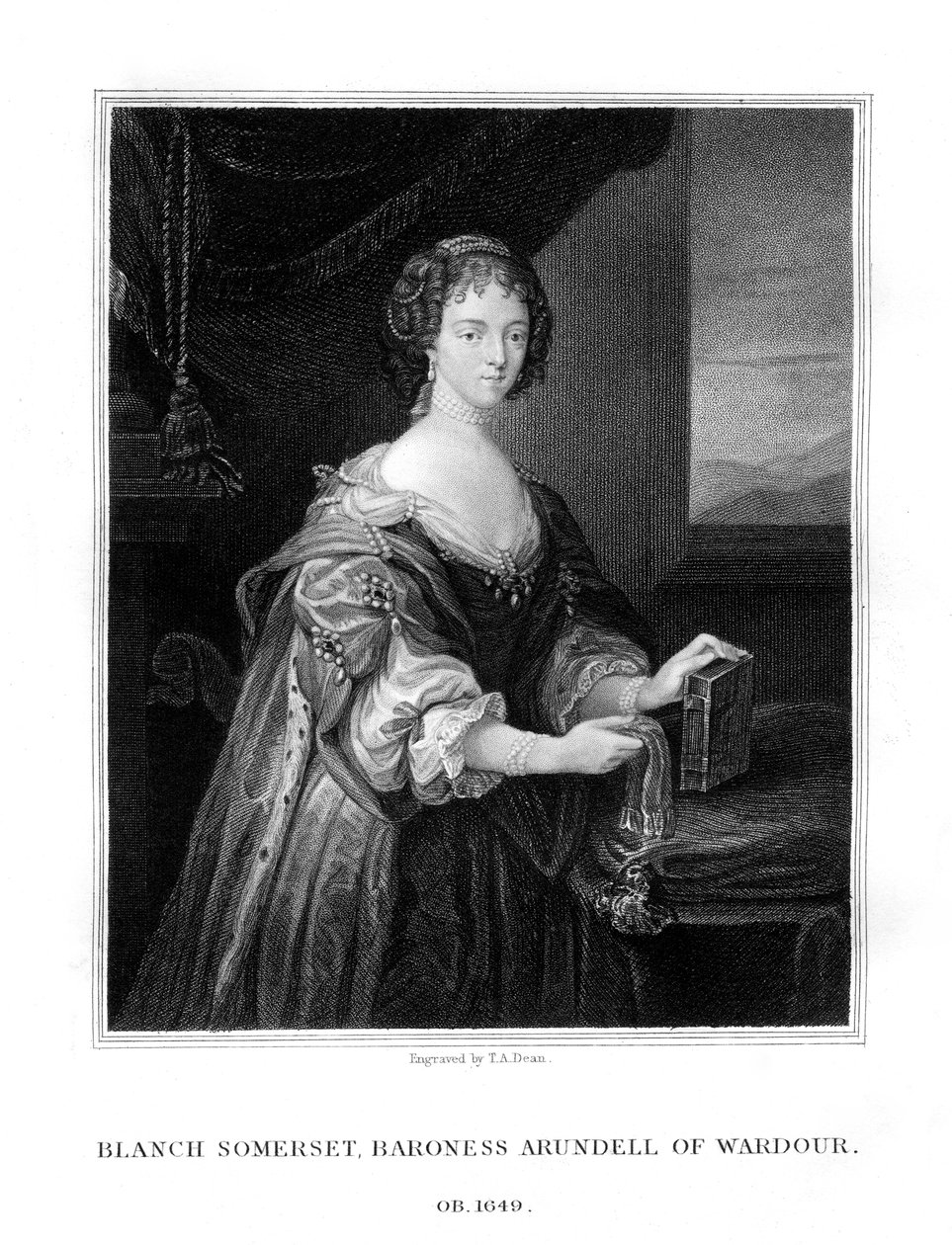 Blanche Somerset, Lady Arundell Wardourista, 1827 tekijältä T. A. Dean