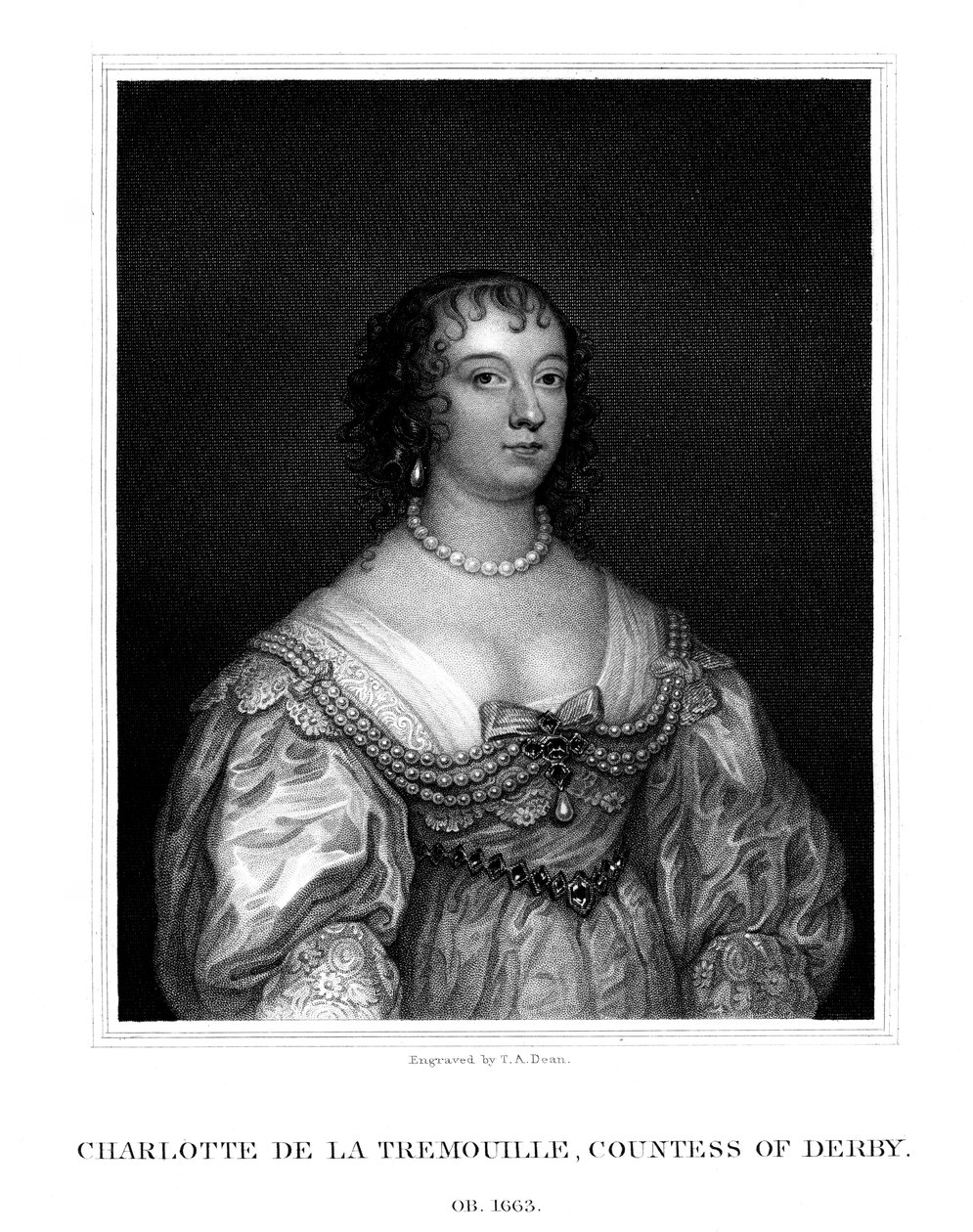 Charlotte Stanley, Derbyn kreivitär, 1825. tekijältä T. A. Dean