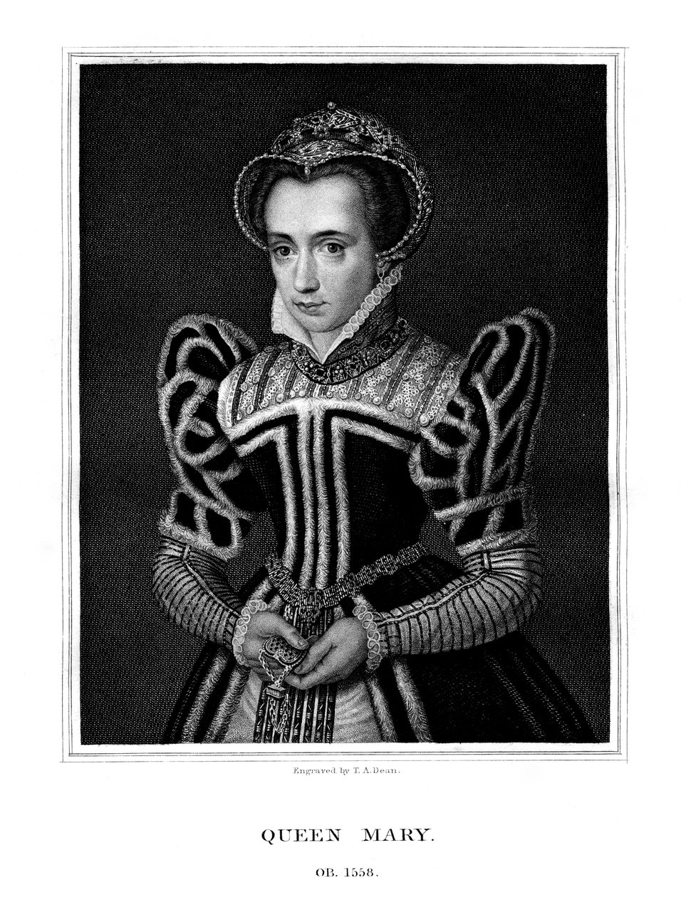 Itävallan kuningatar Maria, 1827. tekijältä T. A. Dean