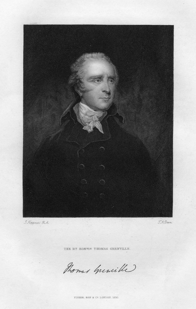 Thomas Grenville 1755-1846, brittiläinen poliitikko ja bibliofiili, 1800-luku. tekijältä T. A. Dean