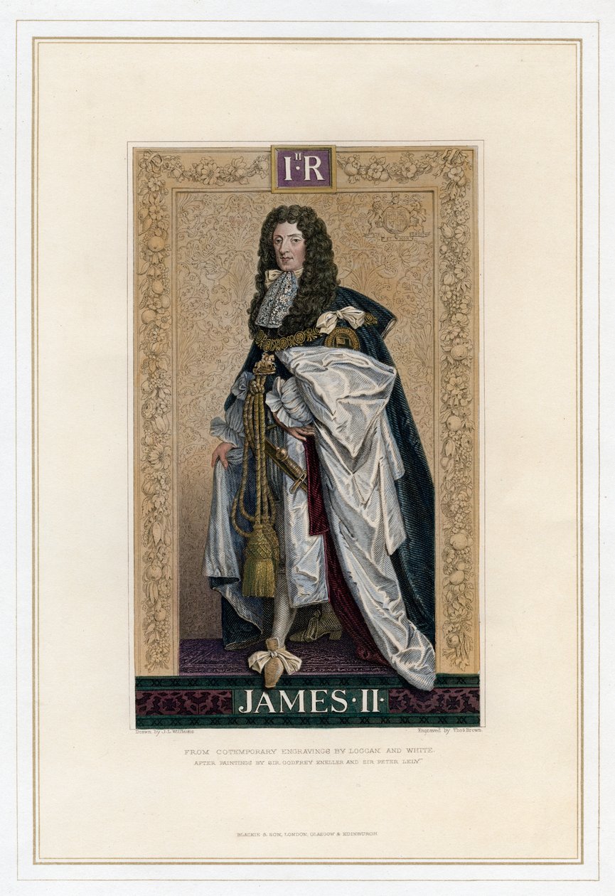 James II, Englannin, Skotlannin ja Irlannin kuningas tekijältä T. Brown