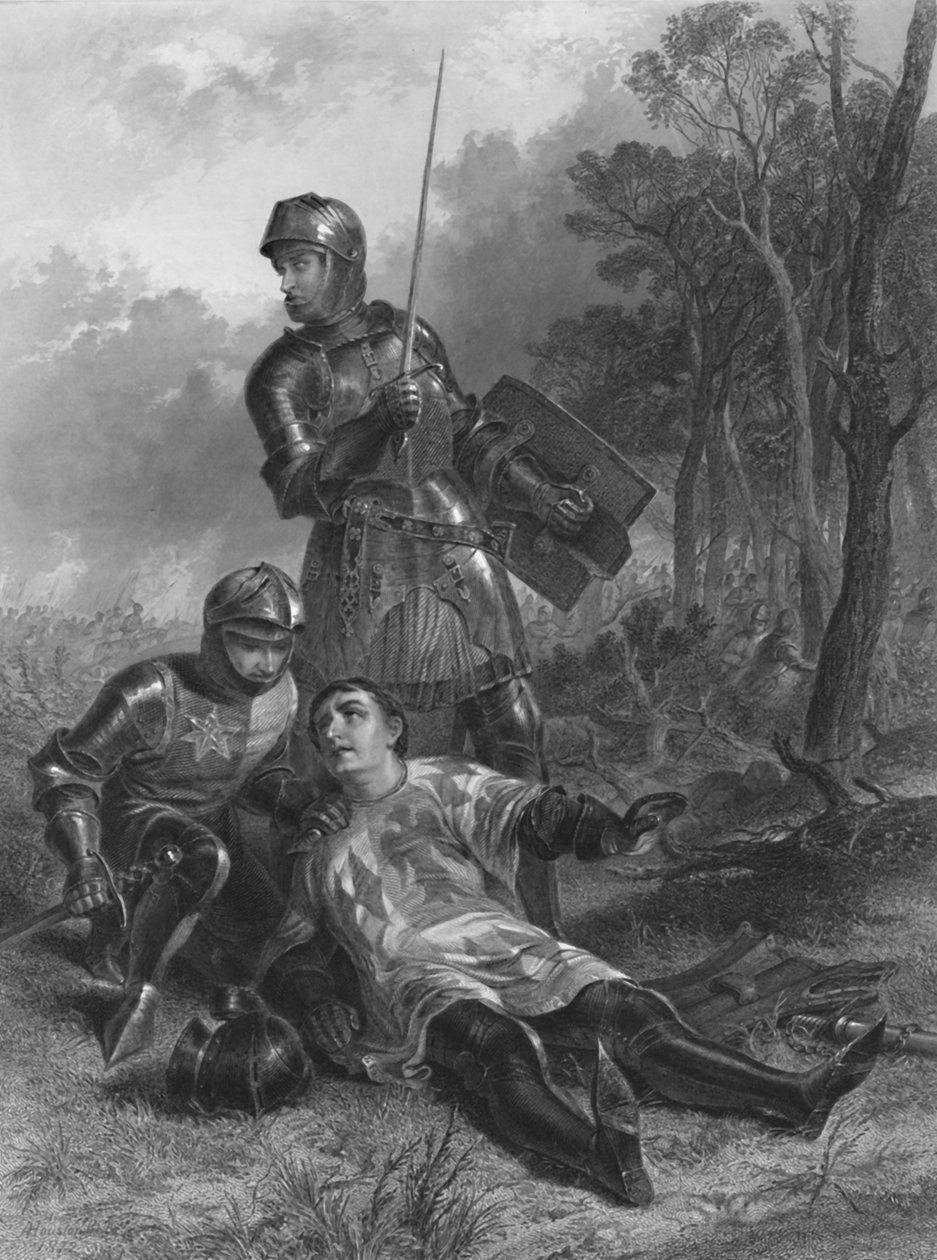 Warwickin jaarlin kuningas Henry VI:n kuolema, n. 1870 tekijältä T. Brown