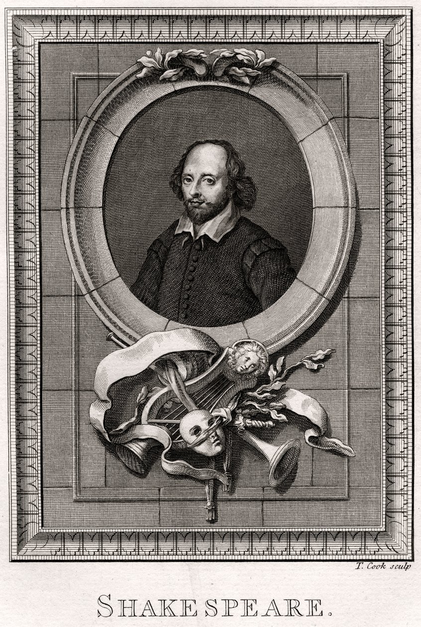 Shakespeare, 1776 tekijältä T. Cook