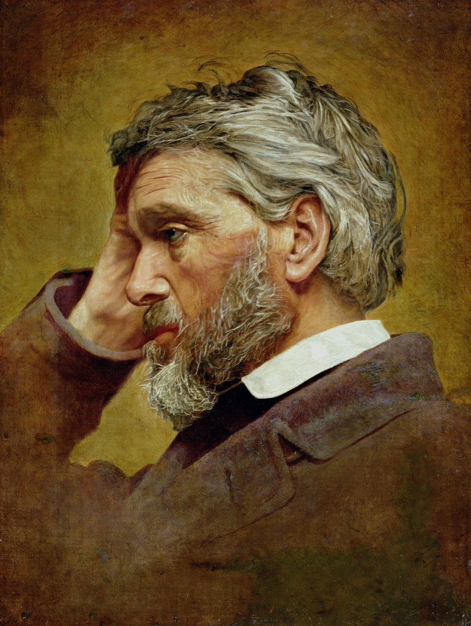 Thomas Carlylen (1795-1881) muotokuva 1866 tekijältä T. Henderson