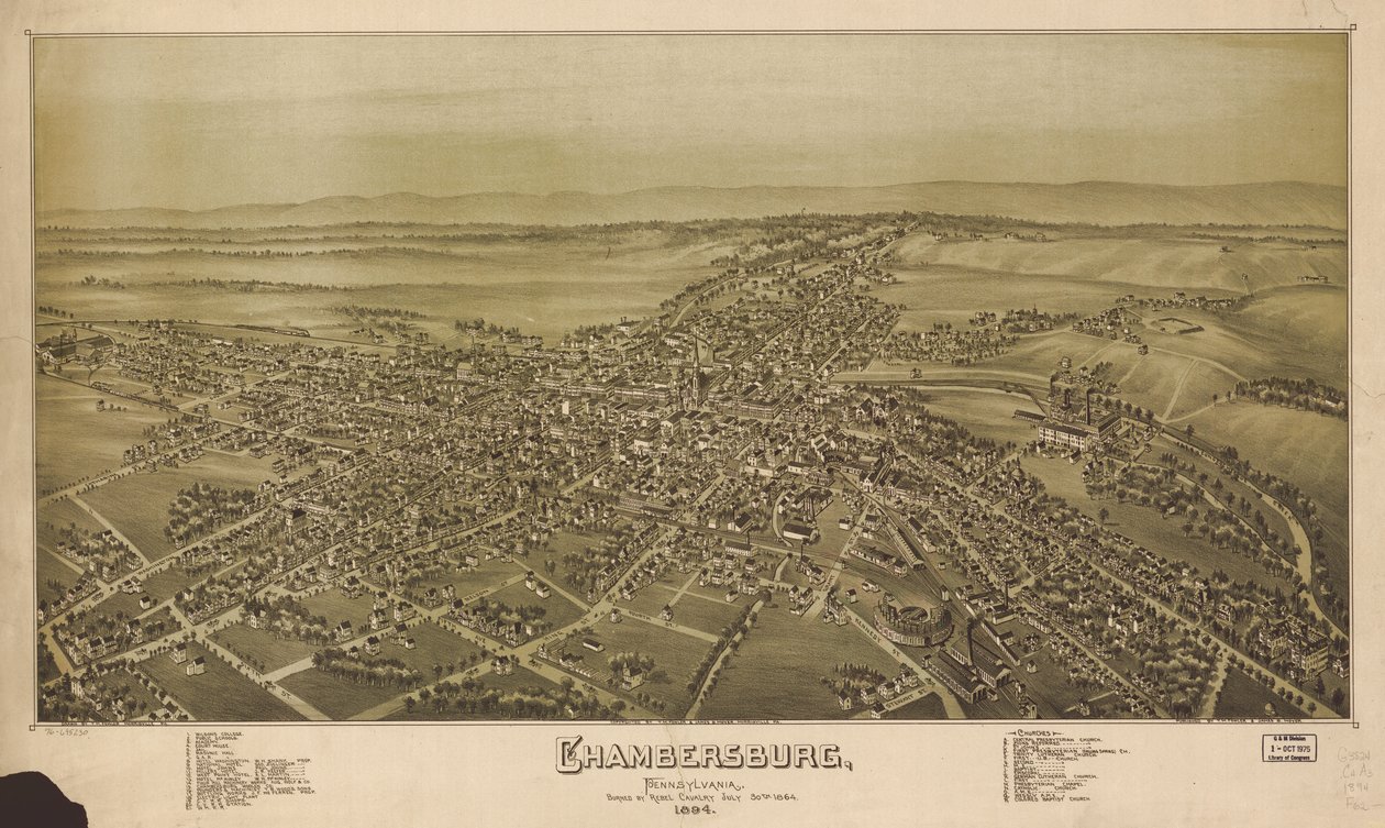 Perspektiivikartta ei ole piirretty mittakaavassa. Lintuperspektiivi. LC Panoramic maps (2. painos), 749 Saatavilla myös Library of Congress -verkkosivuston kautta rasterikuvana. Indeksoitu kiinnostaviin kohteisiin. AACR2 tekijältä T. M. Fowler