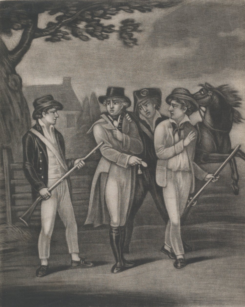 The Taking of Major André, lahjomaton Paulding, Williams ja Vanvert, heinäkuu..., 4. heinäkuuta 1812 tekijältä T. W. Freeman