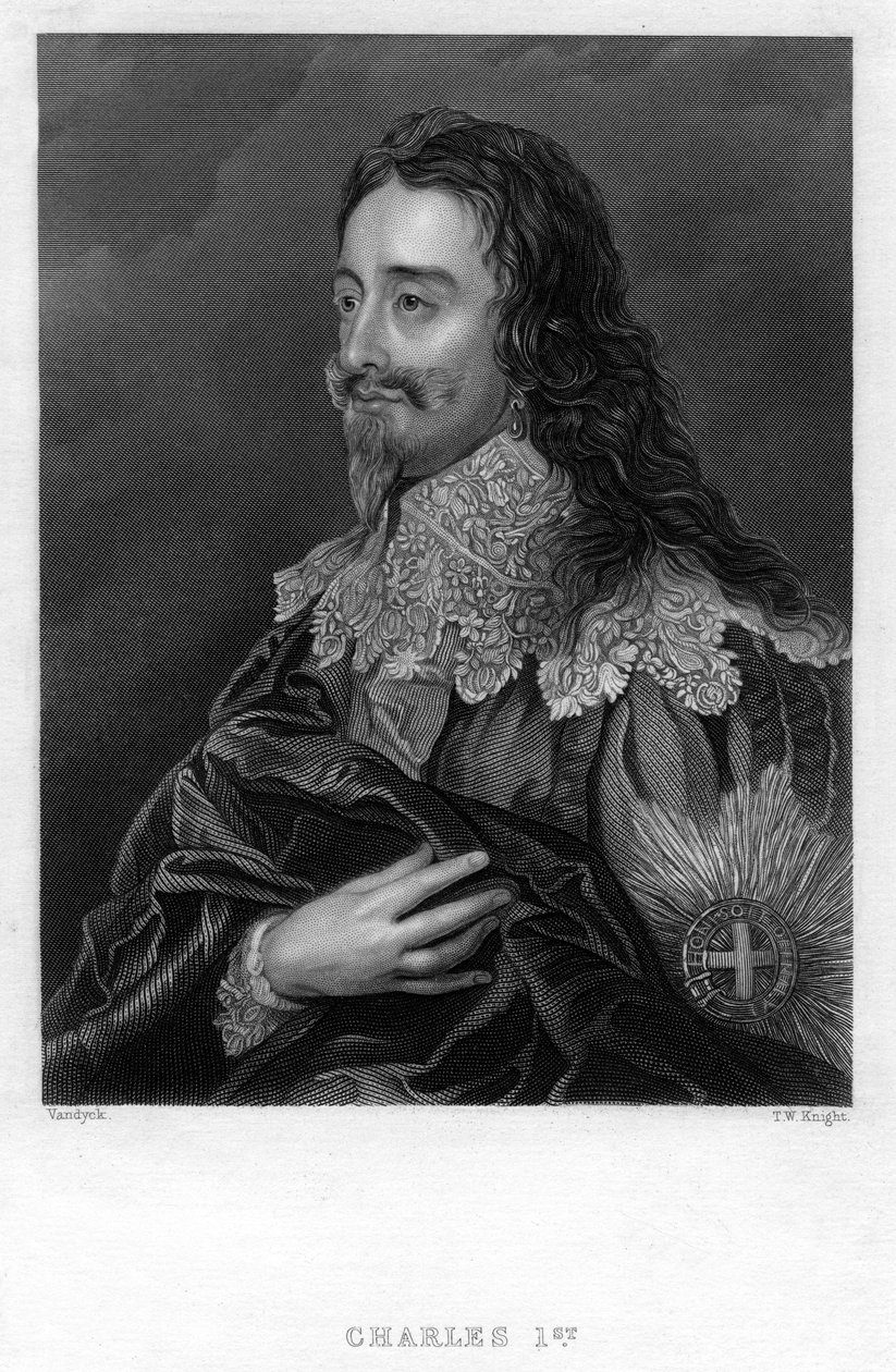 Charles I Englannista, 1800-luku. tekijältä T. W. Knight