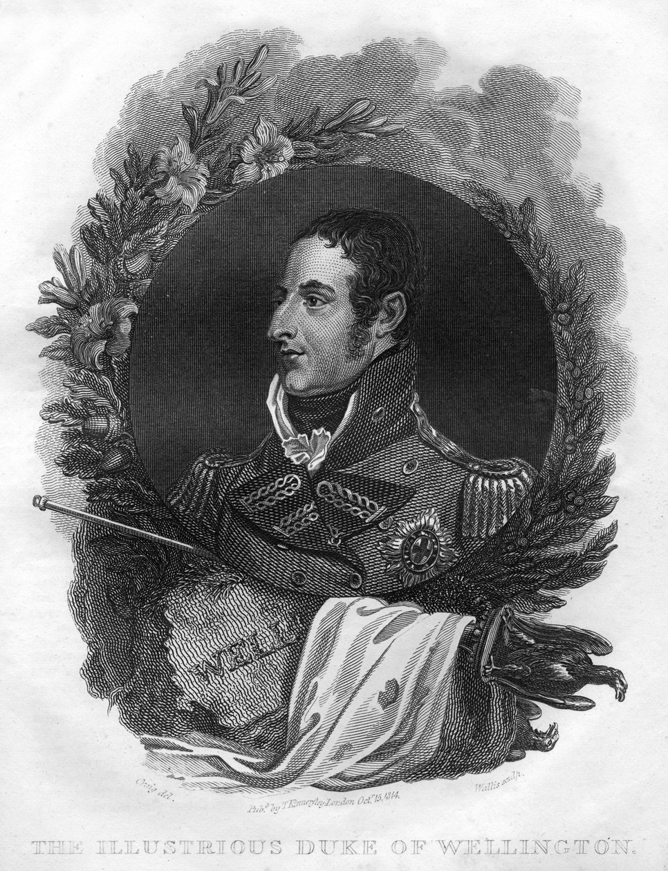 Arthur Wellesley, Wellingtonin ensimmäinen herttua 1769-1852, 1816. tekijältä T. Wallis