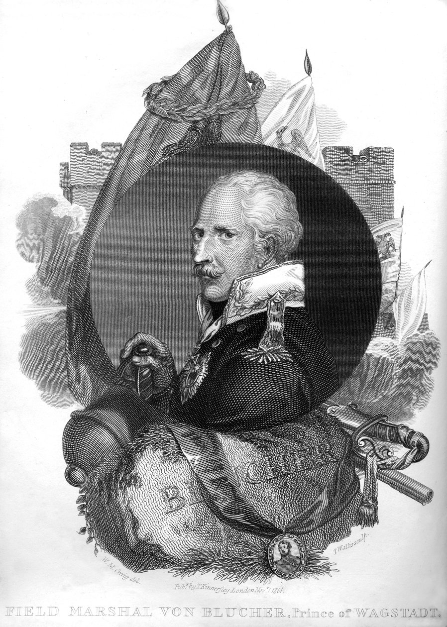 Kenttämarsalkka von Blucher, Wagstadtin prinssi, 1816. tekijältä T. Wallis