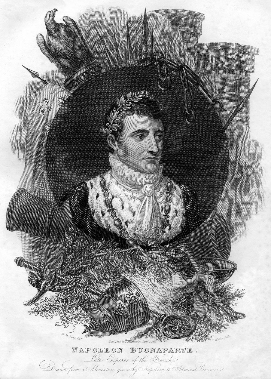 Napoleon I 1769-1821, Ranskan keisari, 1816. tekijältä T. Wallis