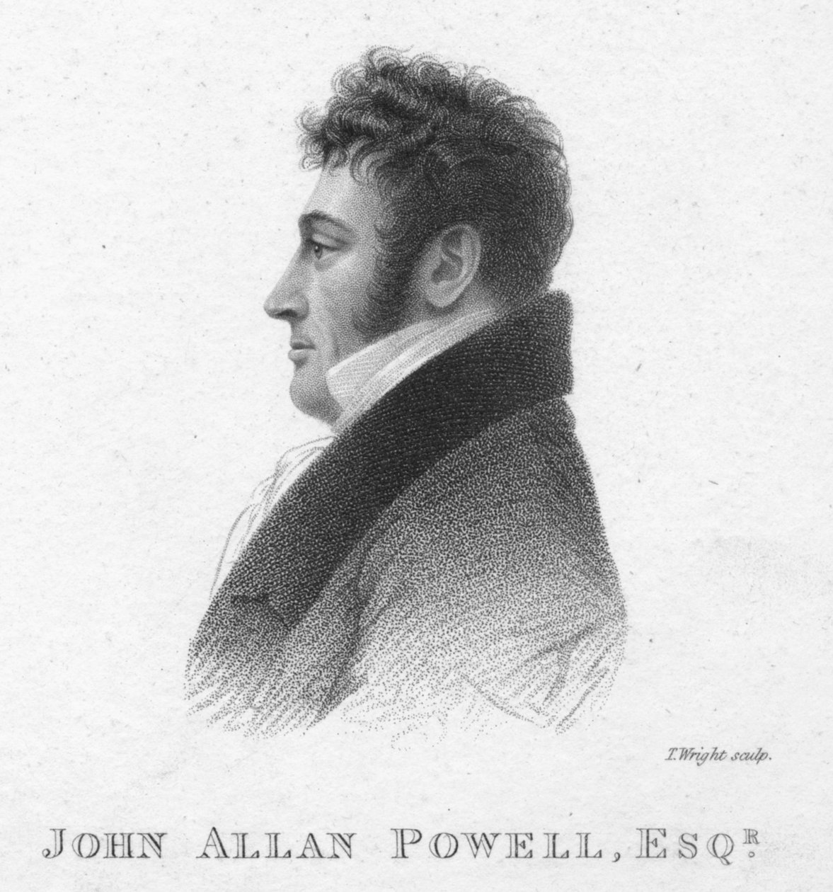 John Allan Powell, Esq., 1820. tekijältä T. Wright