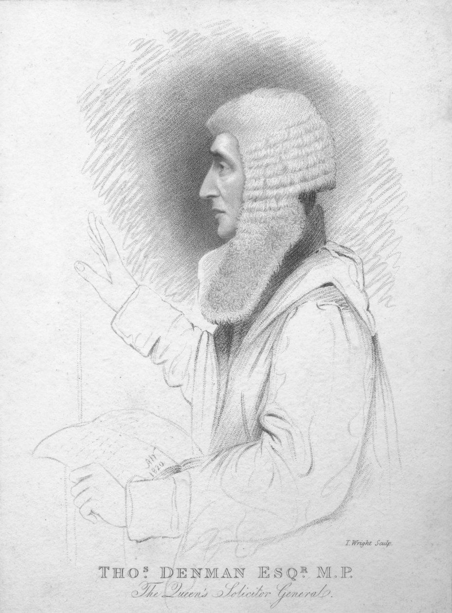 Thomas Denman Esq. MP., The Queens Solicitor General, c1820. tekijältä T. Wright