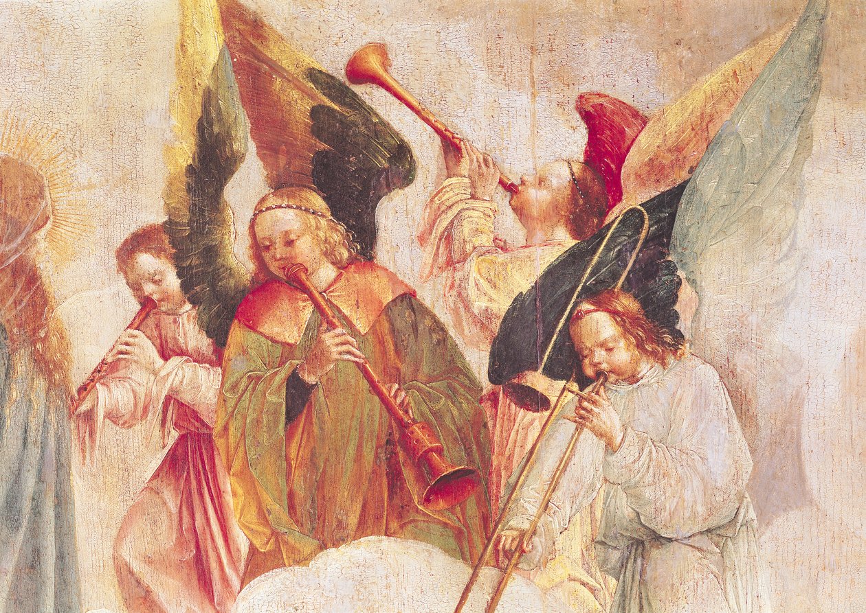 Musical Angels, yksityiskohta Neitsyt taivaaseen tekijältä Taborda Vlame Frey, Carlos
