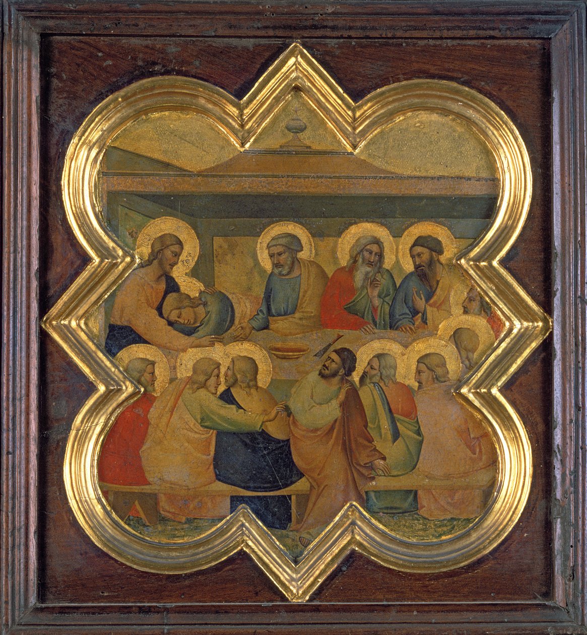 Viimeinen ehtoollinen (tempera paneelissa) tekijältä Taddeo Gaddi