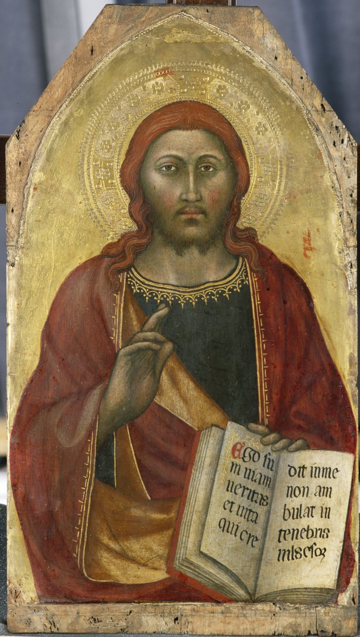 Kristuksen siunaus, n. 1400 (tempera poppelipuulla) tekijältä Taddeo di Bartolo