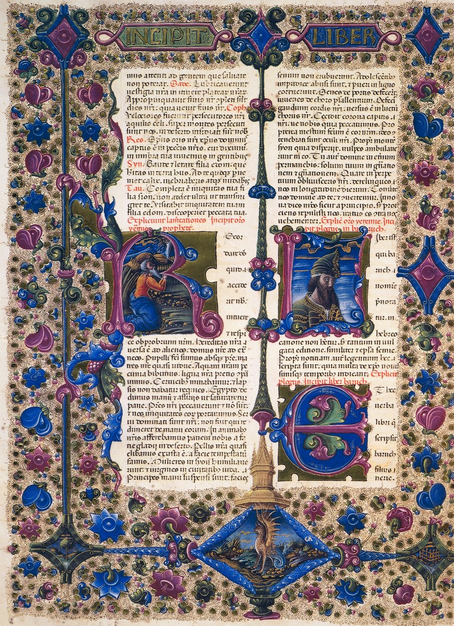Incipit Profeetta Barukin kirjasta, Borso d