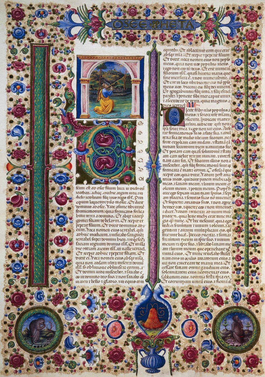 Incipit Profeetta Hoosean kirjasta, Borso d