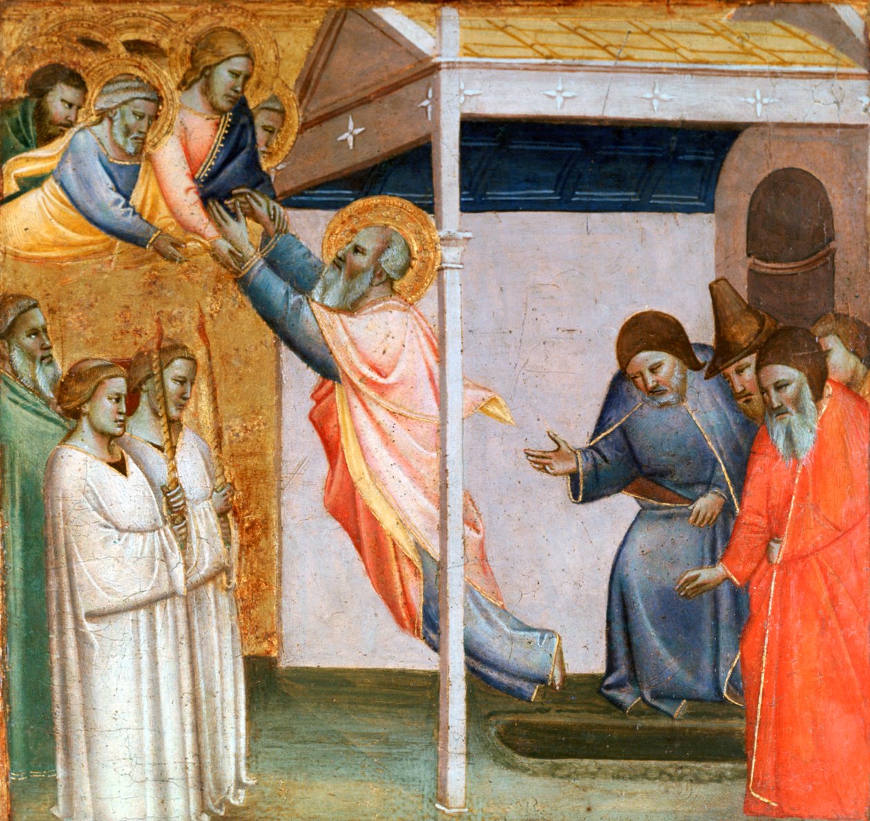 Kohtaus Pyhän Johanneksen elämästä, 1320-1366 tekijältä Taddeo Gaddi