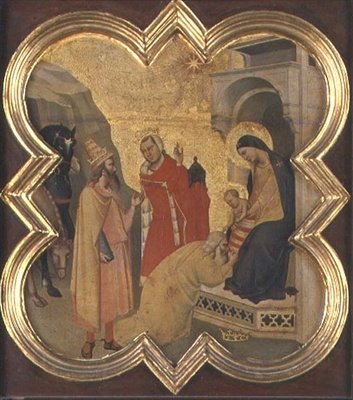 The Adoration of the Magi (tempera on panel)finn tekijältä Taddeo Gaddi